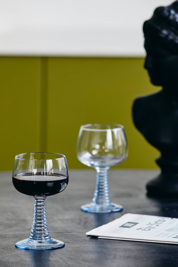 Modern wine glass