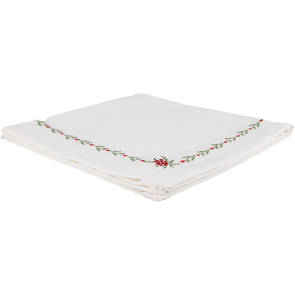 Cotton Napkins White with embroidery