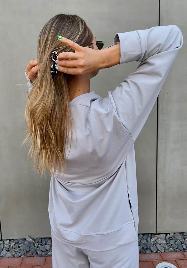 Oversized cotton sweatshirt - sale