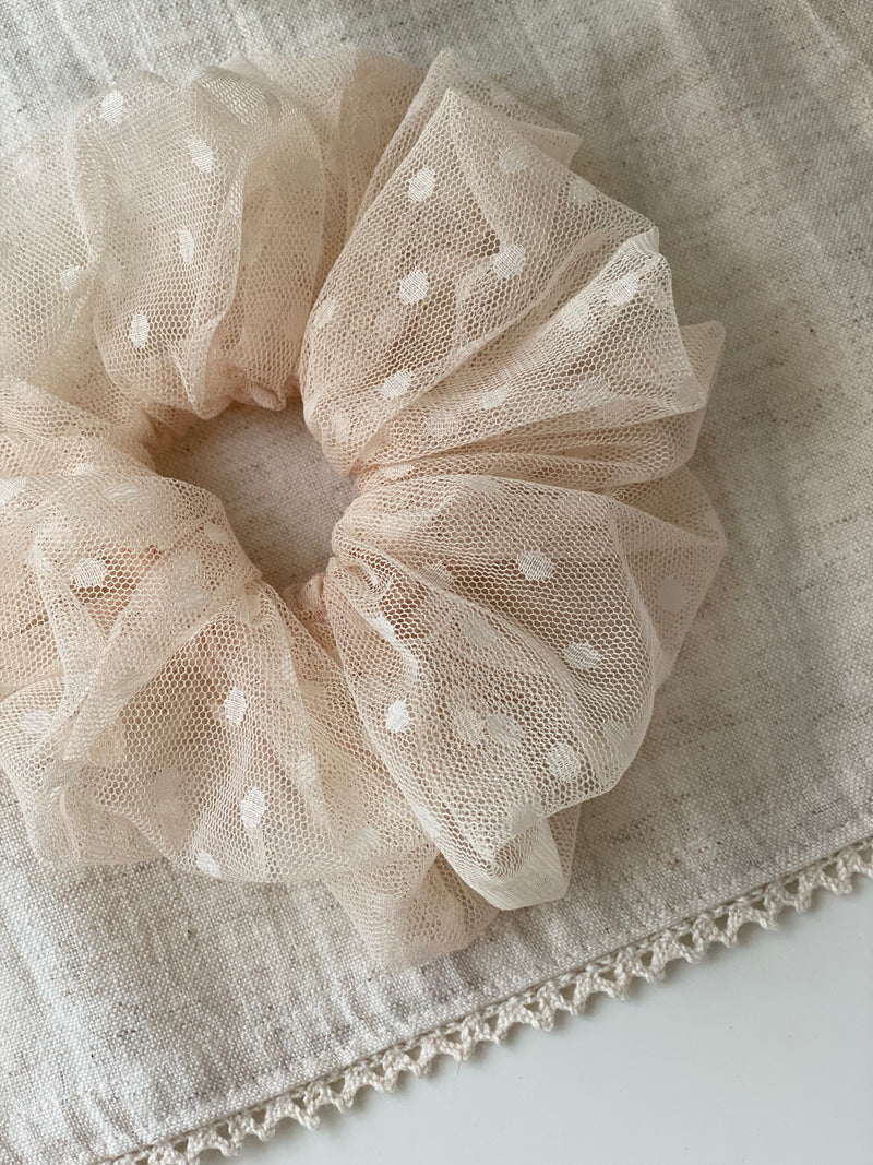 Tulle Scrunchie Dots